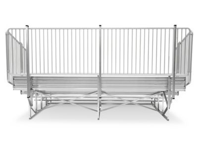Courtyard Bench without Back - 6' H-3019 - Uline