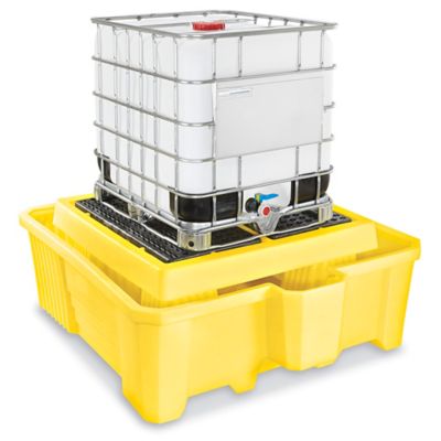 IBC Tote Storage Rack & Spill Containment Pallet Combination - 6 IBC Totes  - 3 Tiers