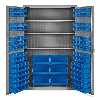 Bin Storage Cabinet - 48 x 24 x 78", 126 Bins