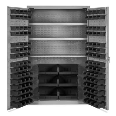 Bin Cabinet - 48W x 24D x 78H w/ 171 Bins