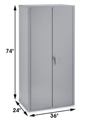 All-Welded 39w x 27d x 76h Steel Industrial Bin Storage Cabinet with 36  Bins