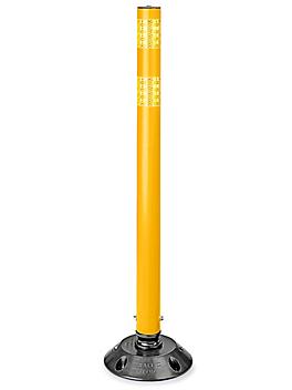 Flexible Delineator Round Post with Base - 36", Yellow H-4465Y