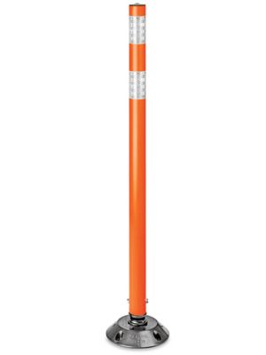  Flexible Delineator Round Post with Base - 48"