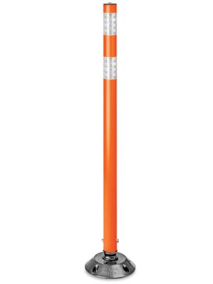  Flexible Delineator Round Post with Base - 48"