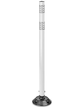 Flexible Delineator Round Post with Base - 48", White H-4466W