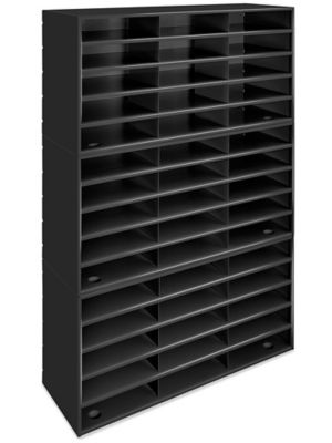 Mail Sorter - Steel, 45 Compartment, Black H-4469BL