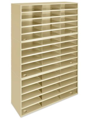 Mail Sorter - Steel, 45 Compartment, Tan H-4469T
