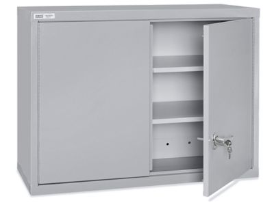 Wall-Mount Cabinet - Clear-View, 36 x 14 x 27, Gray - ULINE - H-5699GR