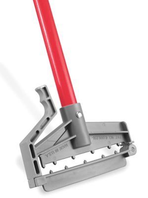 Quick Change Fiberglass Mop Handle - 60", Red H-4504R