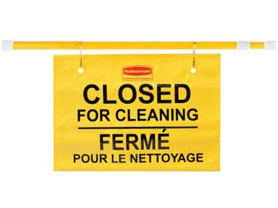 Rubbermaid&reg; Hanging Sign - "Closed for Cleaning" H-4508
