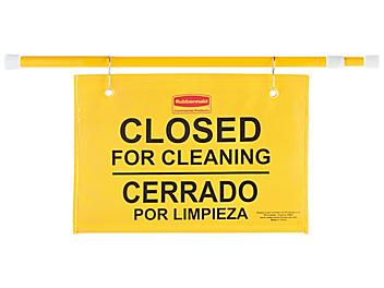 Rubbermaid&reg; Hanging Sign - "Closed for Cleaning" H-4508
