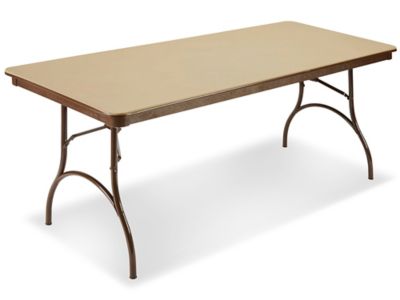 ABS Plastic Folding Table 72 x 30 x 29", Beige H4516BE Uline