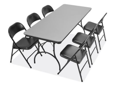 ABS Plastic Folding Table - 72 x 30 x 29, Gray H-4516GR - Uline