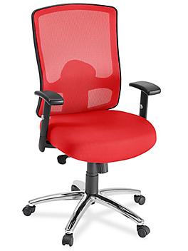 Deluxe Mesh Chair - Red H-4521R