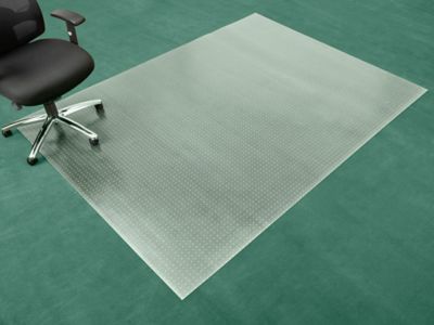 Hard Surface Chair Mat - No Lip, 46 x 60, Black H-9517 - Uline