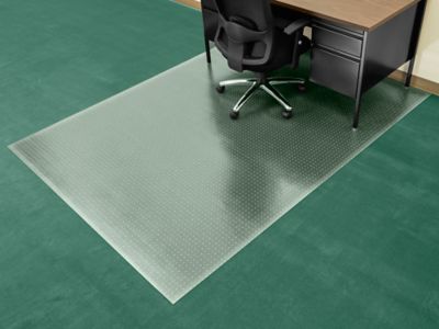 Carpet Chair Mat with Lip - 45 x 53, Clear H-1461 - Uline