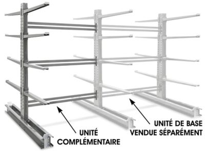 Add-On Unit for Double Sided Cantilever Rack, 78 x 106 x 120" H-4533-ADD