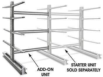 Add-On Unit for Double-Sided Cantilever Rack, 78 x 106 x 120" H-4533-ADD