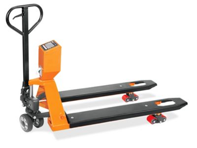 Uline Pallet Truck Scale with Printer - Standard Fork, 48 x 27", 5,000 lbs x 1 lb H-4564