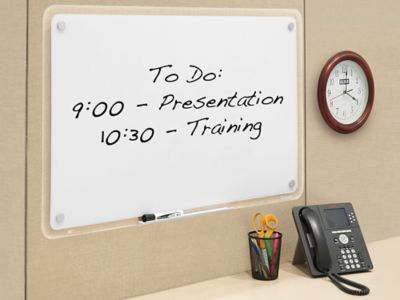 Frameless Dry Erase Board - 4 x 2 1/2' H-4573