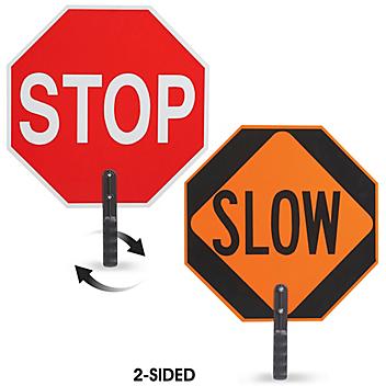 Stop/Slow Hand-Held Traffic Paddle H-4587