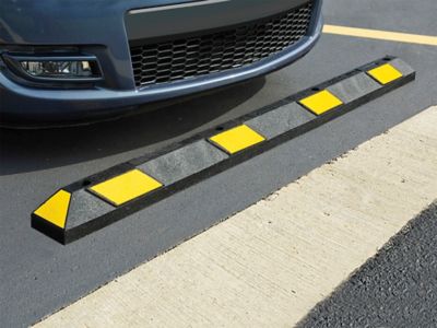 公式通販サイトセール Rubber, 6', - Stop Parking Black/Yellow Uline - H-4608B/Y プリンタアクセサリ