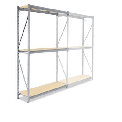 Unité complémentaire pour rayonnage à grande capacité en panneau de particules – 72 x 24 x 120 po