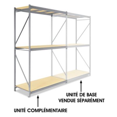 Add-On Unit for Bulk Storage Rack - Particle Board, 72 x 36 x 120" H-4626
