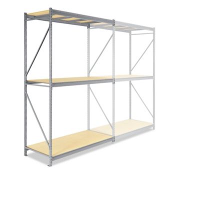 Unité complémentaire pour rayonnage à grande capacité en panneau de particules – 72 x 36 x 120 po