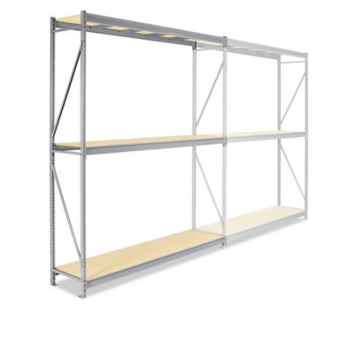Unité complémentaire pour rayonnage à grande capacité en panneau de particules – 96 x 24 x 120 po