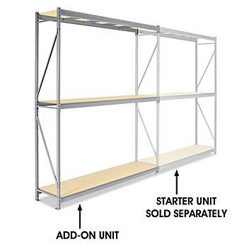 Add-On Unit for Bulk Storage Rack - Particle Board, 96 x 24 x 120" H-4628