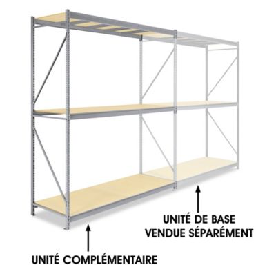 Add-On Unit for Bulk Storage Rack - Particle Board, 96 x 36 x 120" H-4629