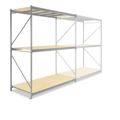 Unité complémentaire pour rayonnage à grande capacité en panneau de particules – 96 x 48 x 120 po