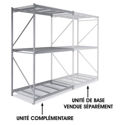 Add-On Unit for Bulk Storage Rack - Wire Decking, 72 x 48 x 120" H-4633