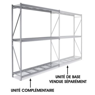 Add-On Unit for Bulk Storage Rack - Wire Decking, 96 x 24 x 120" H-4634
