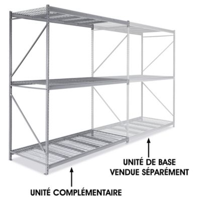 Add-On Unit for Bulk Storage Rack - Wire Decking, 96 x 48 x 120" H-4636
