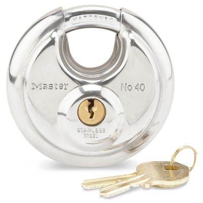 Master Lock® Brass Padlock - Keyed Alike, 1 3/16 Shackle H-6718 - Uline