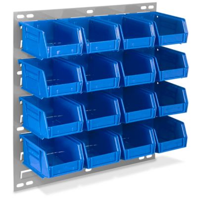 Wall Mount Panel Rack - 18 x 19" with 5 1/2 x 4 x 3" Bins