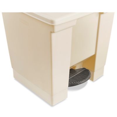 Rubbermaid® Domed Trash Can - 25 Gallon, Beige H-1197BE - Uline