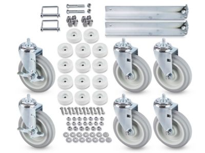 Tip and Roll Wheel Kit for 4 Row Bleachers H-4756