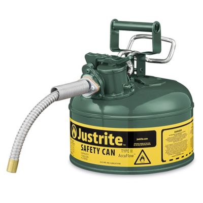 Gas Can - Type II, Green, Oil, 1 Gallon H-4760G - Uline