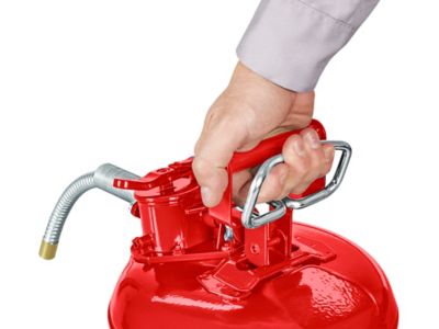 Gas Can - Type II, Red, Gasoline, 1 Gallon H-4760R - Uline