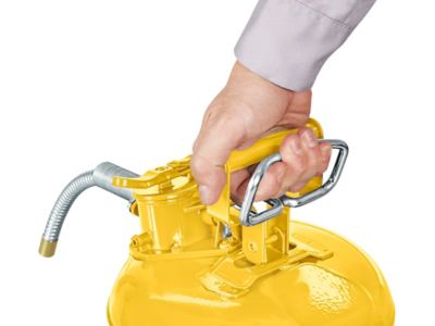 Gas Can - Type II, Yellow, Diesel, 1 Gallon H-4760Y - ULINE