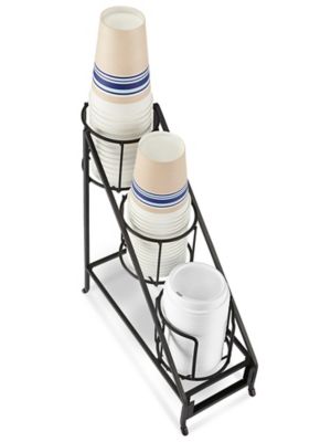 3 Tier Slanted Cup Dispenser - 5 x 12 x 15" H-4761