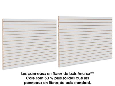 Slatwall Panels - 4 x 8', Gray Melamine H-4774GR