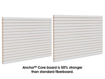 Slatwall Panels - 4 x 8', Gray Melamine H-4774GR