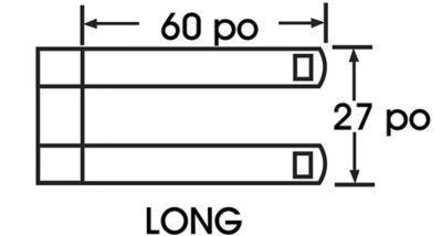 Dimensions du transpalette
