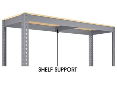 Two-Shelf Wide Span Storage Rack - Particle Board, 60 x 18 x 36