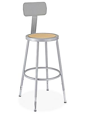Stool With Backrest Metal, Garage Stool With Backrest Canada