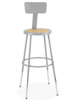 Adjustable Workbench Stool With Back